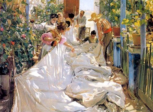 Joaquin-sorolla-en-cousant-le-voile