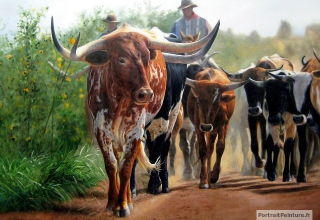 peintre-animalier-vache-peinture