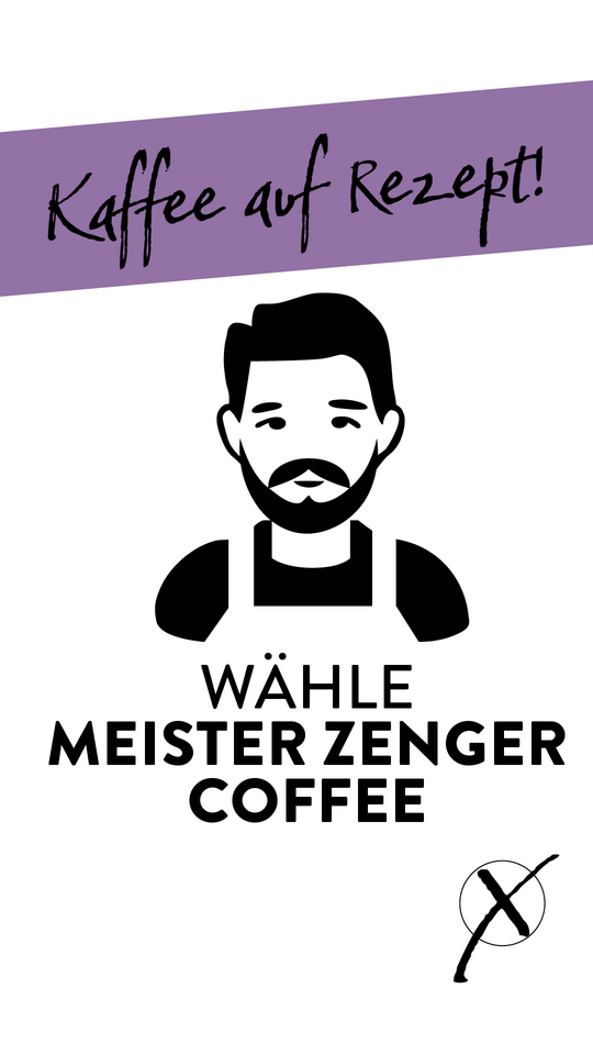 Meister Zenger Coffee Plakatwerbung