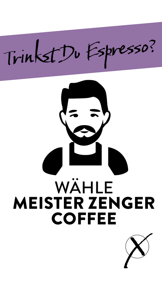 Meister Zenger Coffee Plakatwerbung