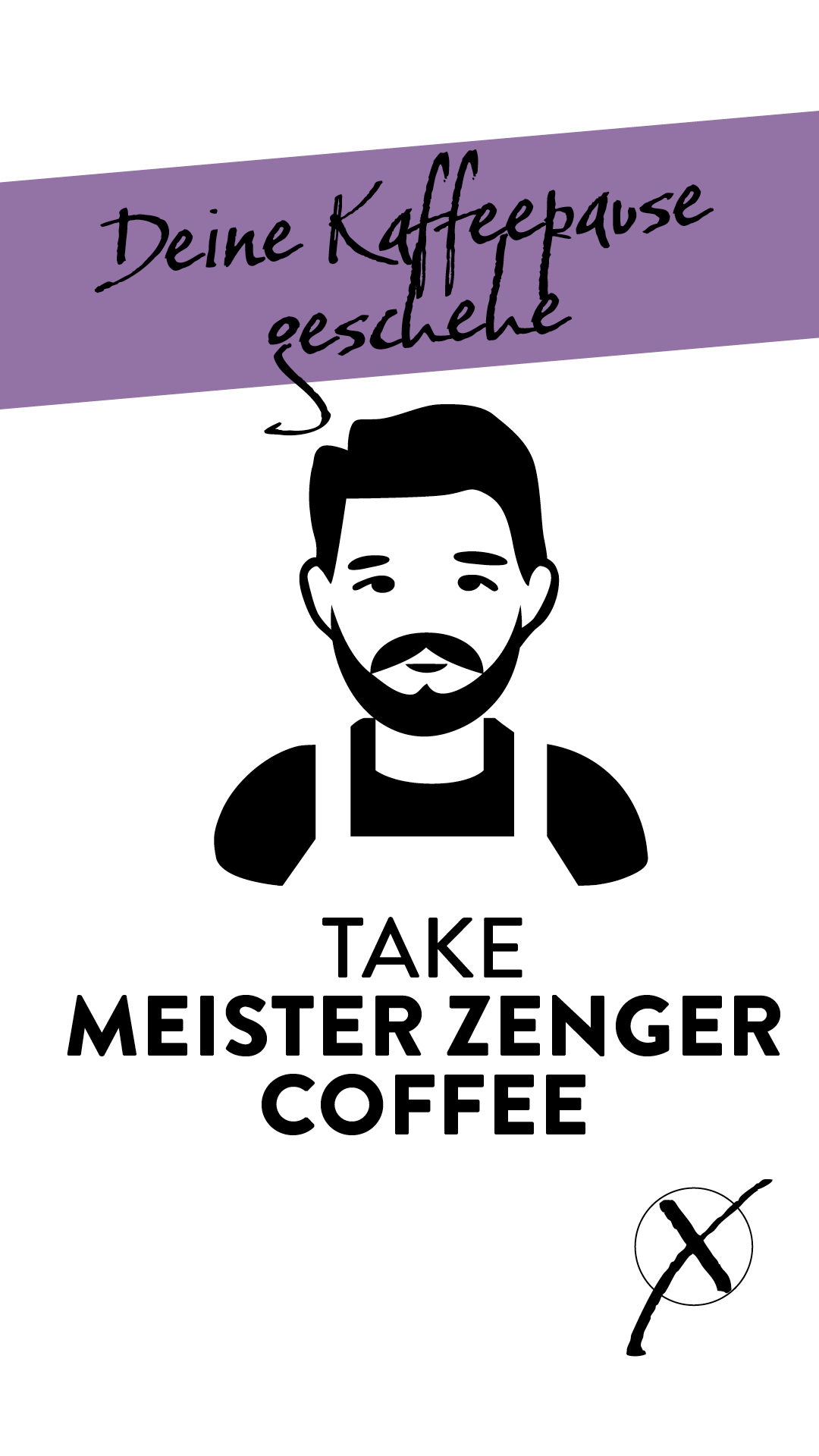 Meister Zenger Coffee Plakatwerbung