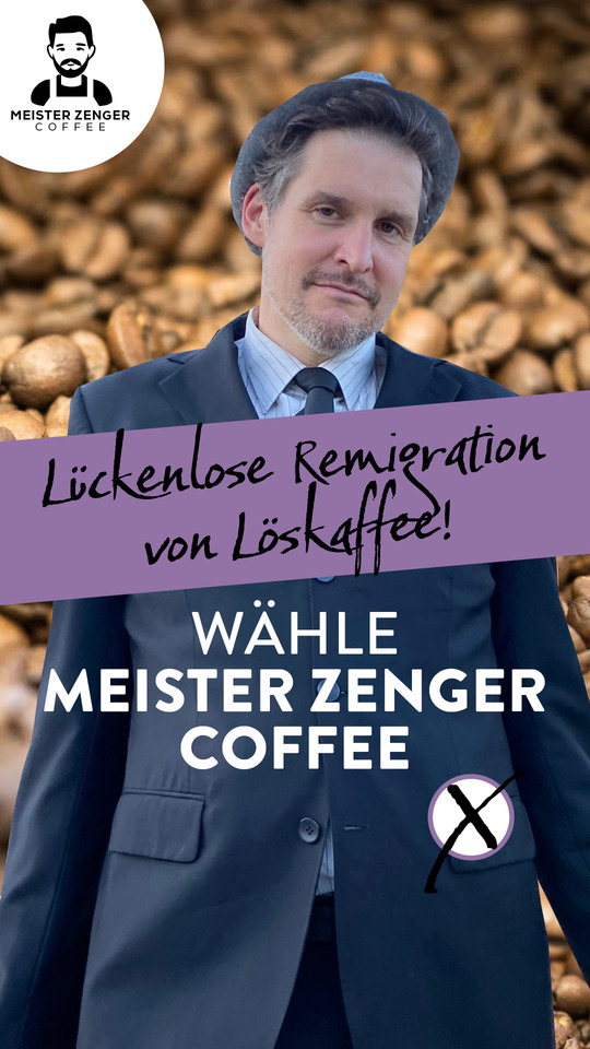 Meister Zenger Coffee Plakatwerbung