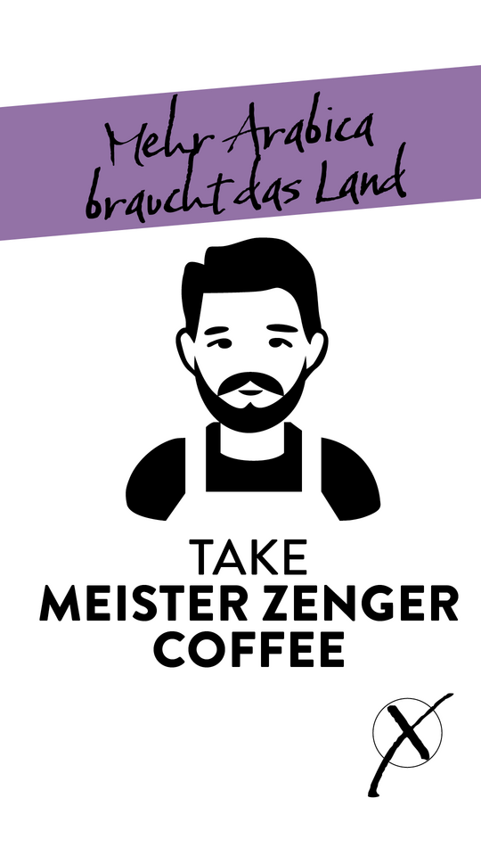 Meister Zenger Coffee Plakatwerbung