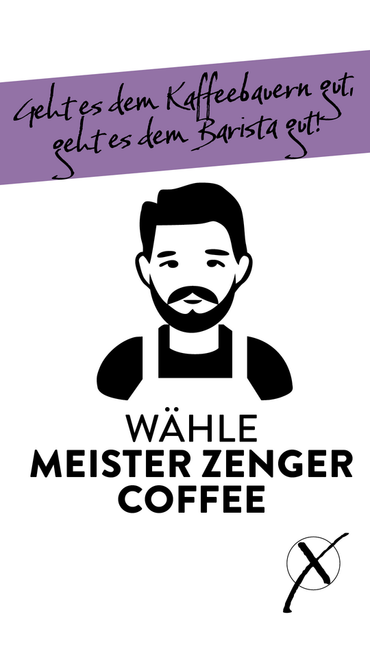 Meister Zenger Coffee Plakatwerbung