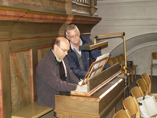 Andreas Hubli und Heinz Kümin in Schluein