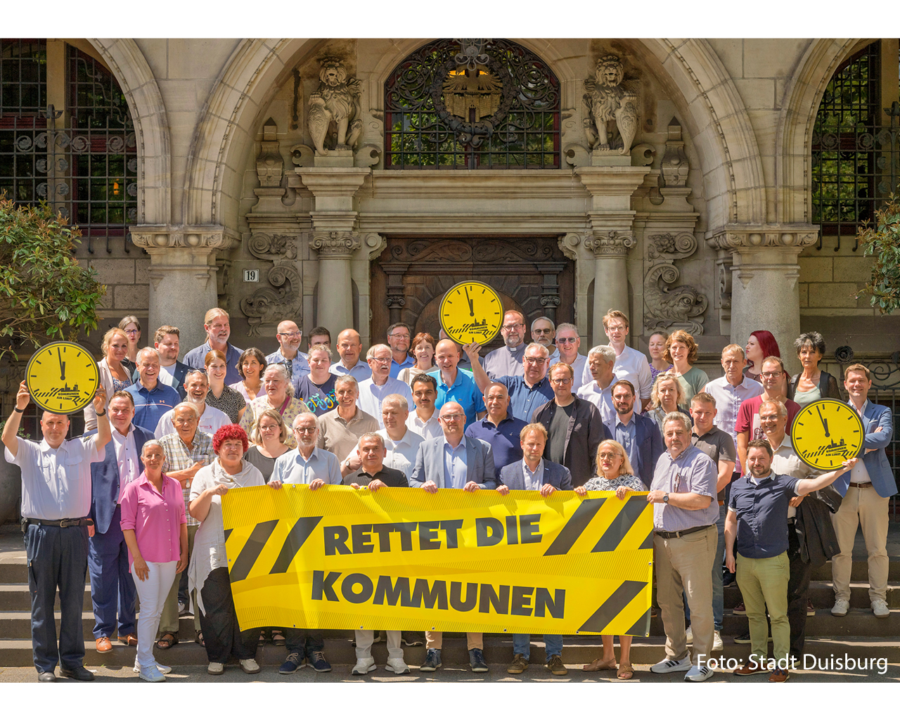 Bundesweiter Aktionstag „Kommunen am Limit“ –Stadtkirche Duisburg unterstützt die ‎Forderung der Stadt