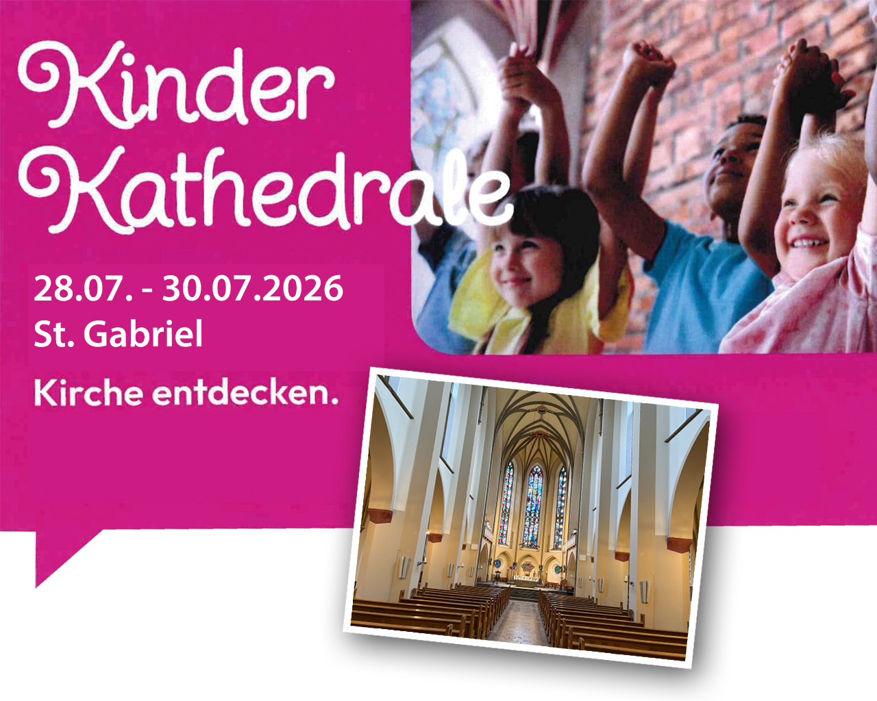 KinderKathedrale in den Sommerferien in St. Gabriel
