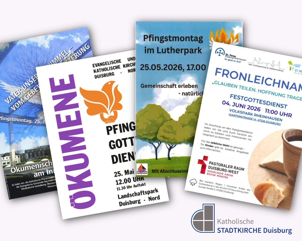 Gottesdienste an Pfingsten und Fronleichnam 2026 in Duisburg