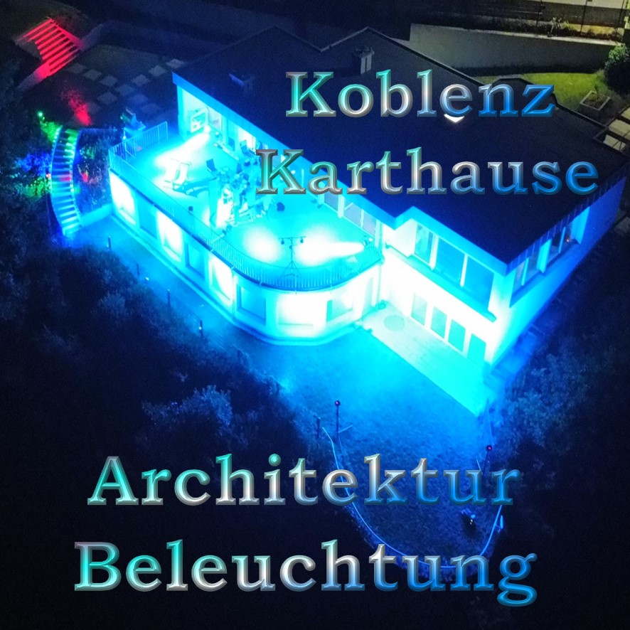 Architekturbeleuchtung auf der Karthause