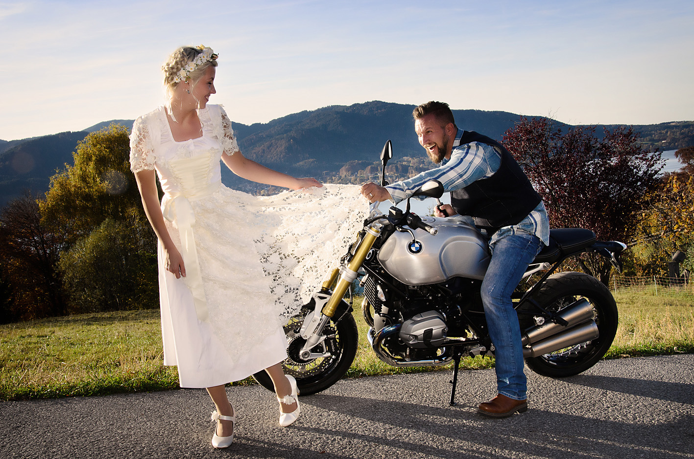 Hochzeitsfotografie Brautmoden Tegernsee