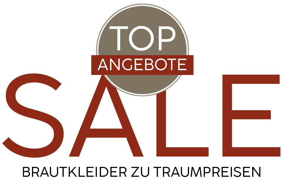 Plakat top Angebote an Sale Brautkleider