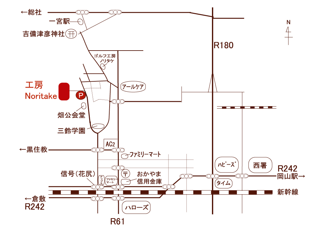 工房Noritake・map