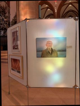 Portrait von Michael im Licht, fotografiert von Gertrud Rettig