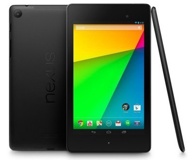 Nexus 7の正面、背面、横視点