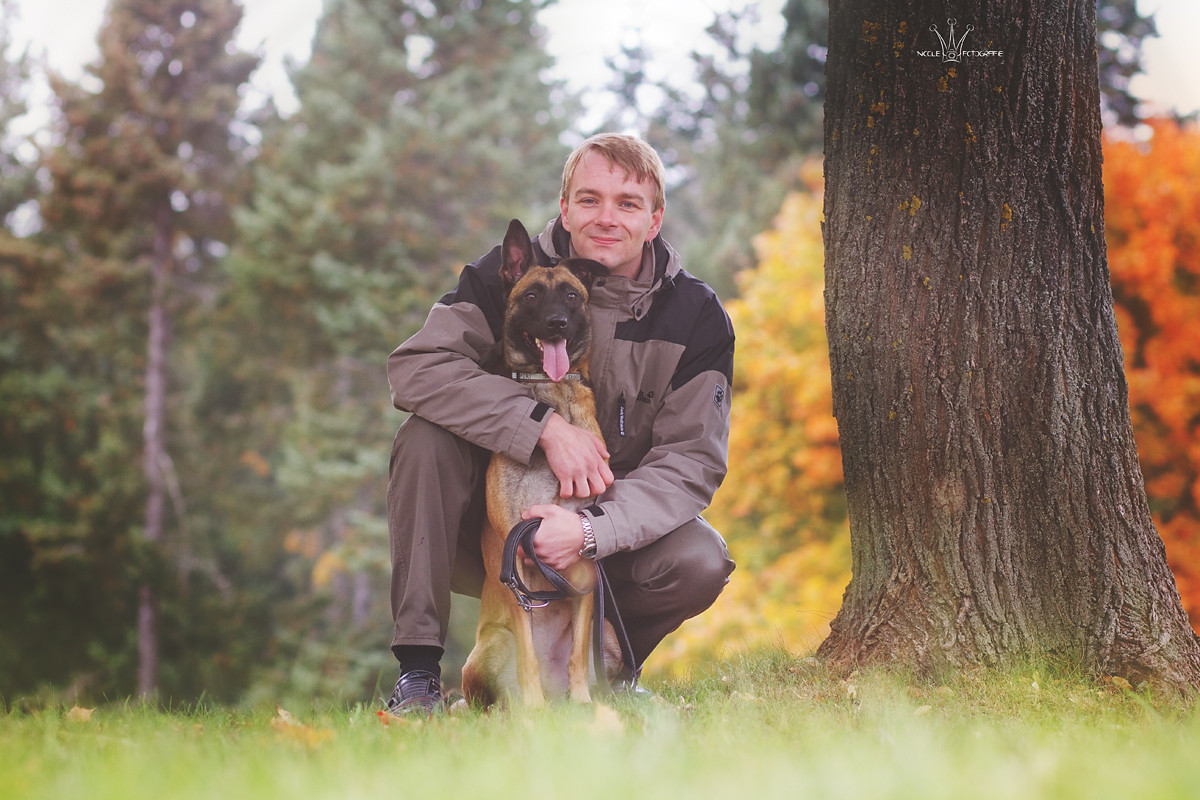 Ronny mit Malinois-Hündin Cleo