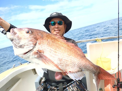 6月15日　　マダイ72ｃｍ