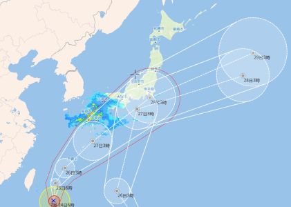 ダブル台風発生7/8号