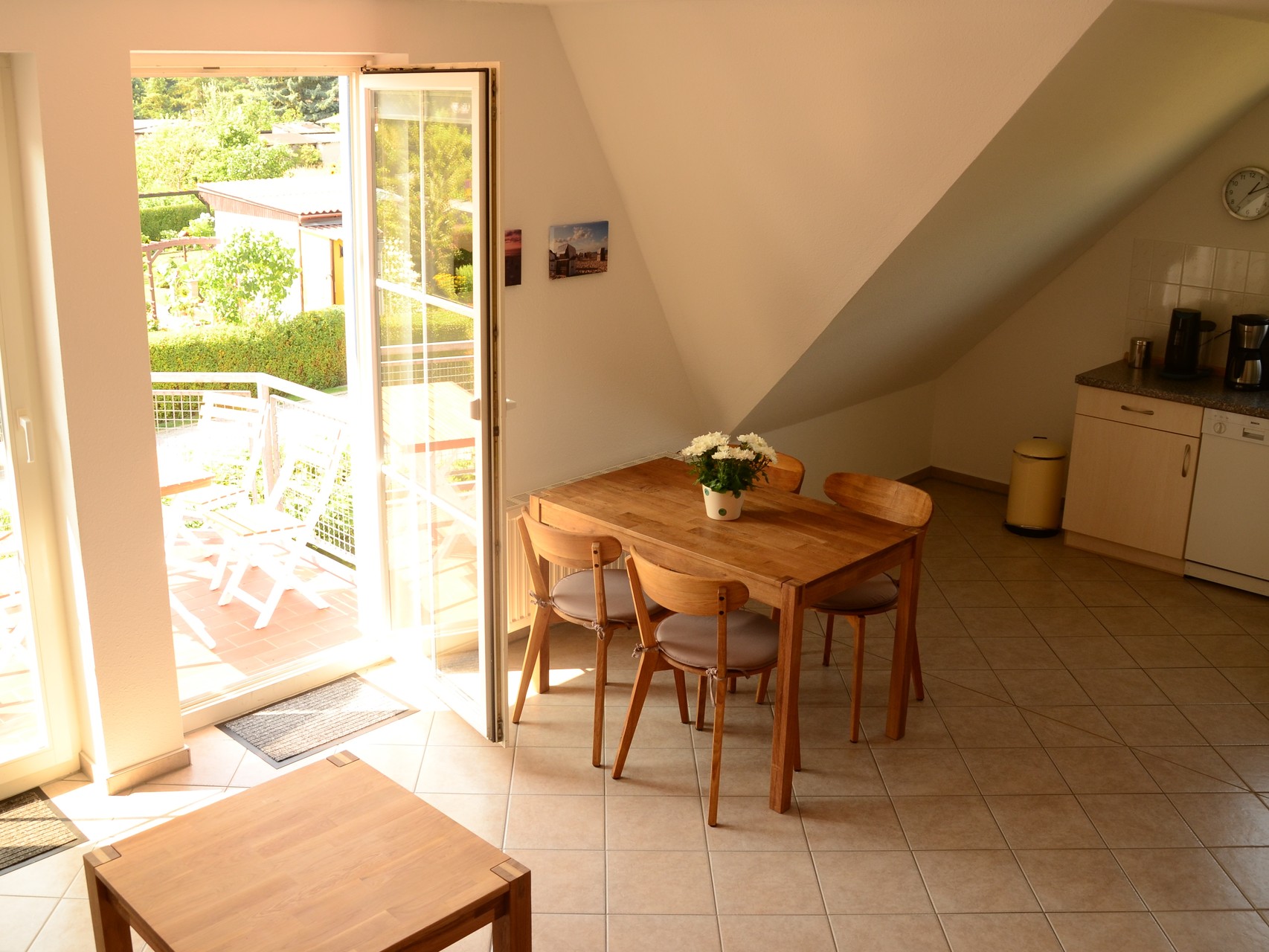 Wohnzimmer Ferienwohnung Landmuschel Karlshagen Usedom