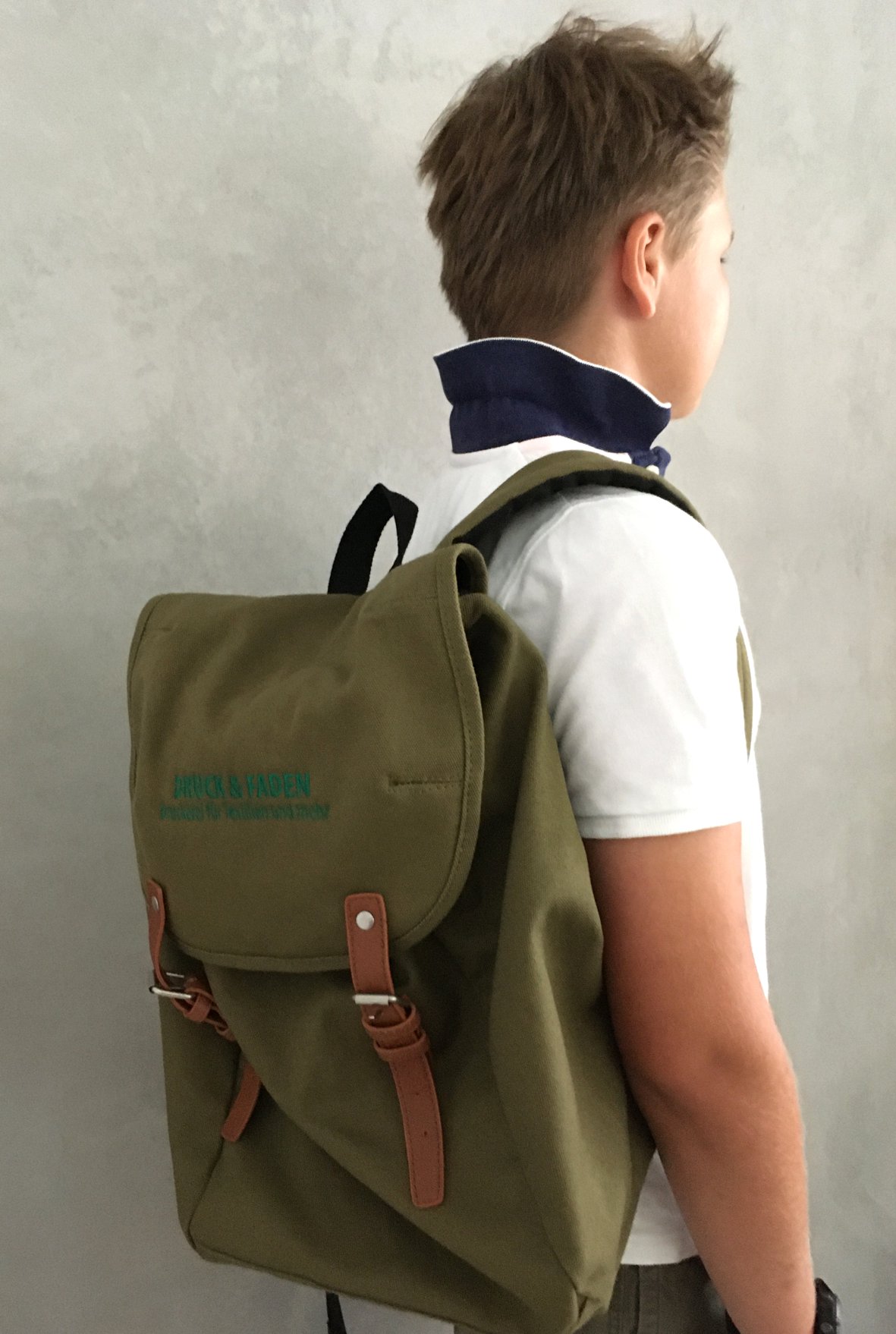 Bestickung Lasche Rucksack