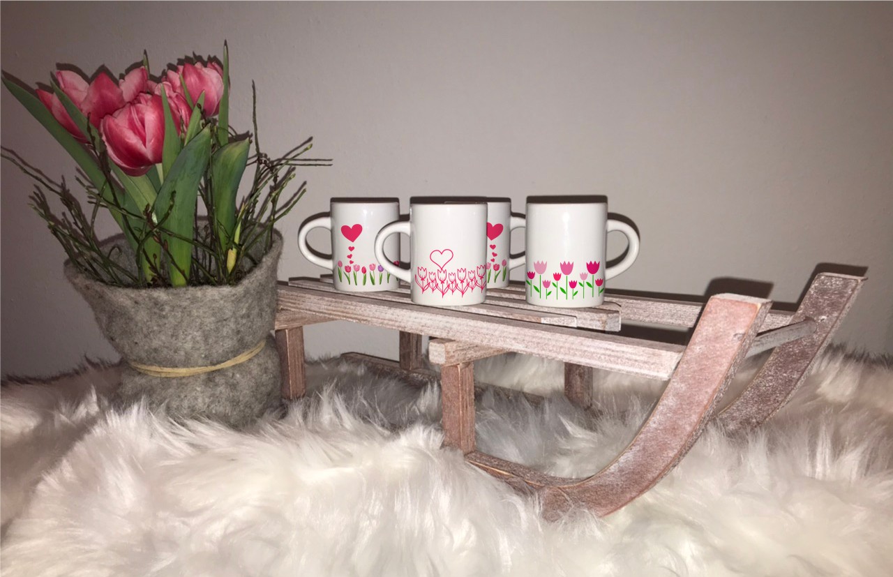 Espresso-Becher mit "Herzen"
