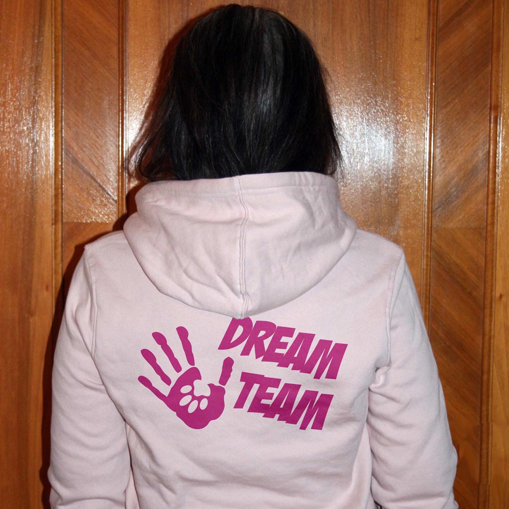 Bio-Kapuzen Sweater "Dream Team"
