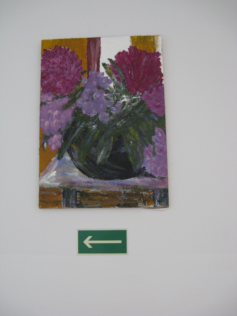 Blumenstock mit Struktur