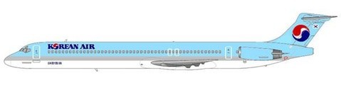 MD-82 im sehr attraktiven Farbkleid der Korean Air/Courtesy: md80design