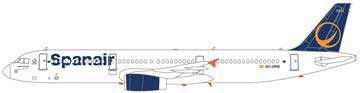 ...und Airbus A321 stellten den Großteil der Spanair-Flotte/Courtesy: Spanair