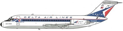 Delta DC-9-14/Courtesy: Delta Air Lines