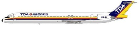 MD-81 in der späteren (auch von JAS weiter verwendeten) Bemalung/Courtesy: MD-80.com