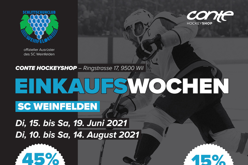 Einkaufswochen bei Conte Hockey für SCW-Mitglieder