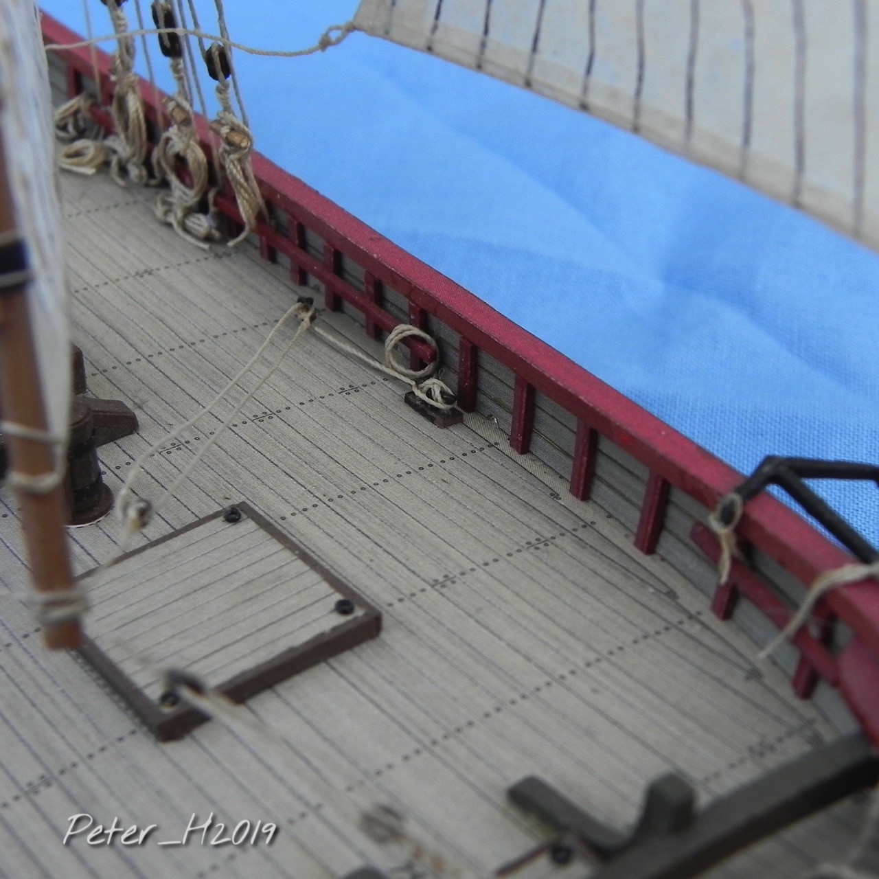 Allège d'Arles, FlussFrachtSegler um 1800, 1100, WAK mein