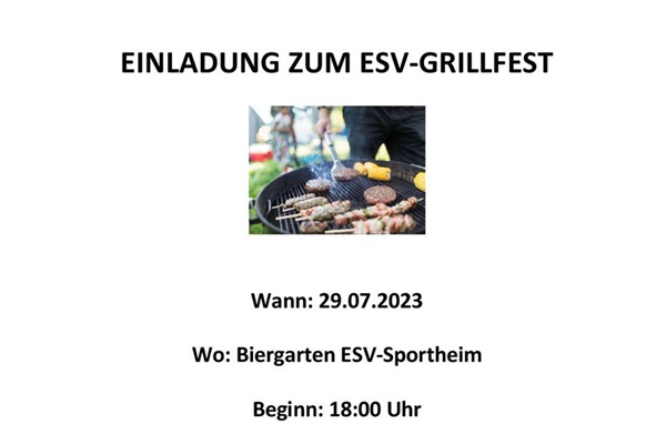 Einladung Grillfest