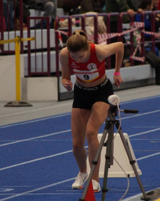 Emilia Wischer am Start