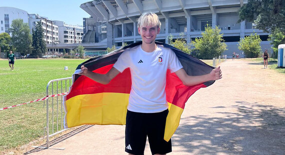 Andor Schumann rennt mit Bestzeit zu Gold