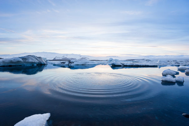 Océan ronds dans l'eau