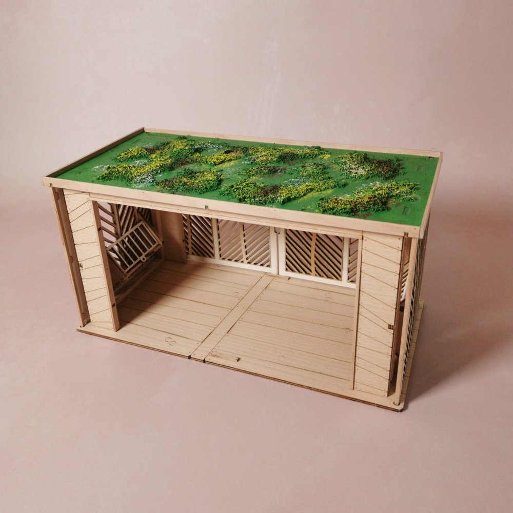 Pferdeunterstand aus Holz – passend für Schleich® Pferde
