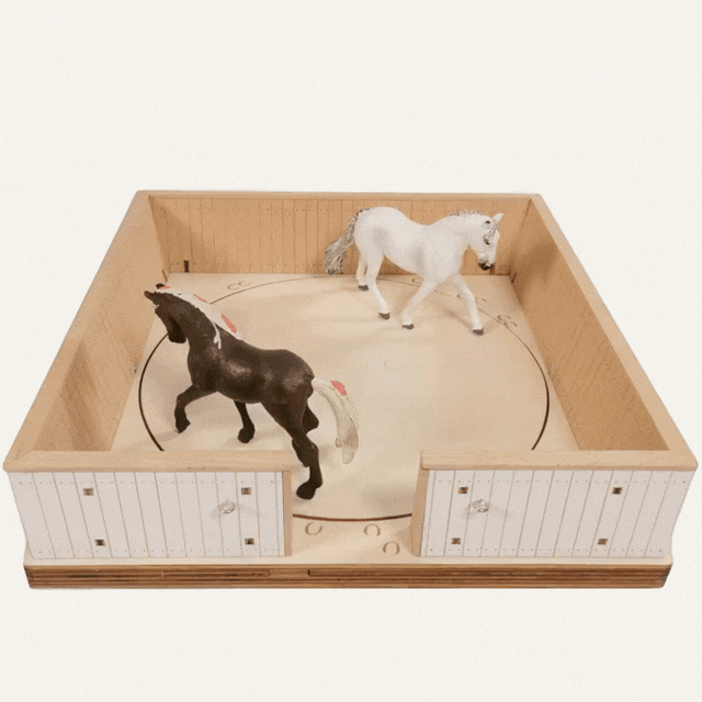 Longierplatz aus Holz – passend für Schleich® Pferde