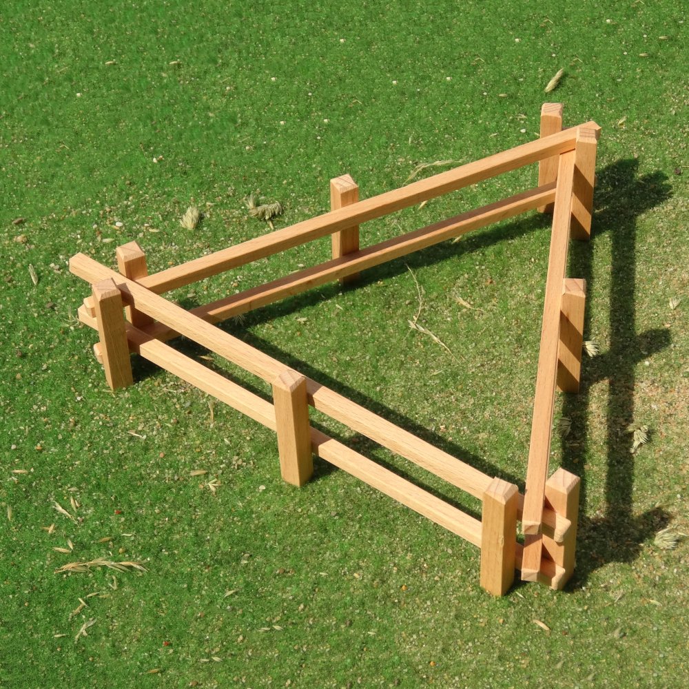 Variabler Aufbau Pferdekoppel aus Holz