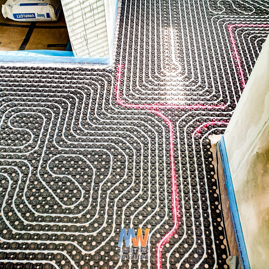 Fußbodenheizung im Altbau, ultraflacher Aufbau für die Sanierung