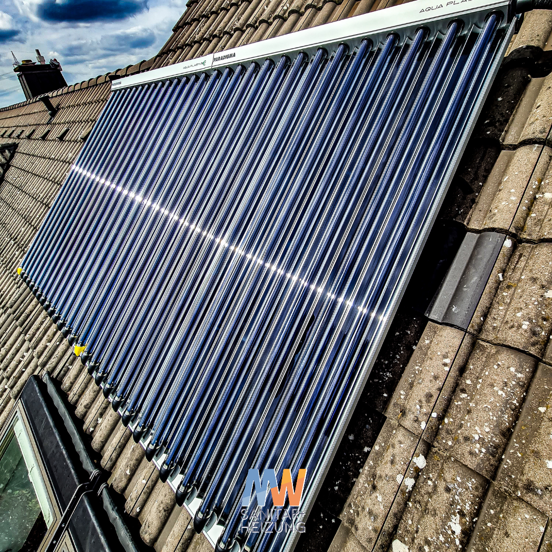 Solarthermie-Anlage , Vakuumröhrenkollektoren, Paradigma, Ritter Energie 