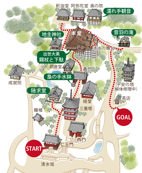 清水寺境内案内