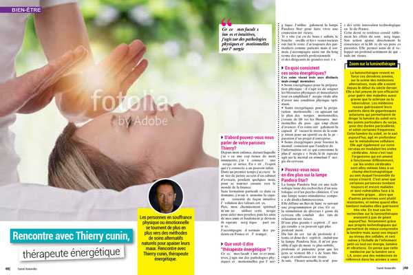 article du magazine "Santé Naturelle"