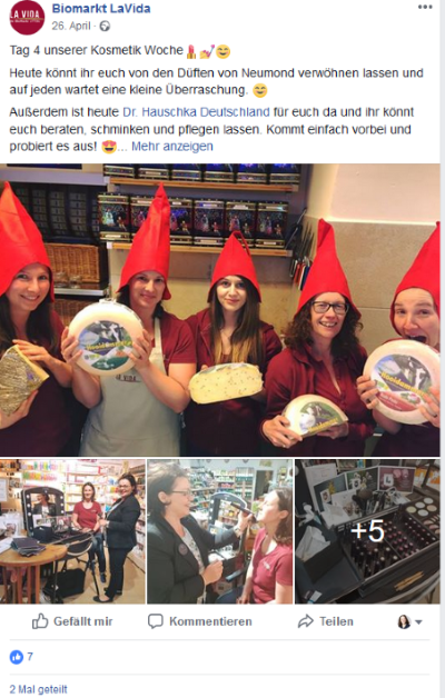 Weitere Aktionen im Bioladen