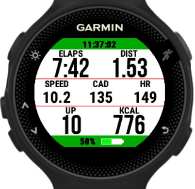 garmin 235 skiing
