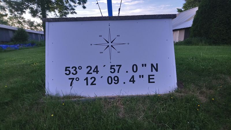 Ein alter Brückenkopf mit unseren Koordinaten