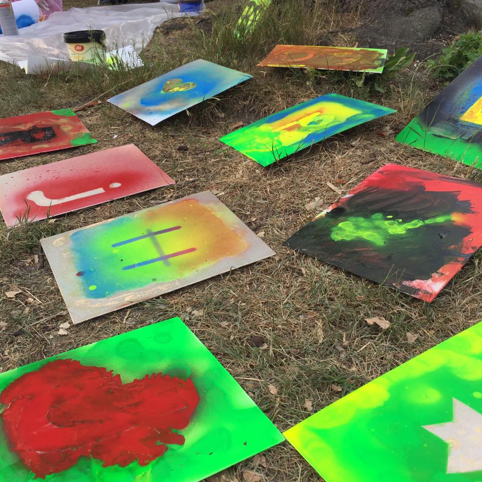 Graffiti schilderij maken
