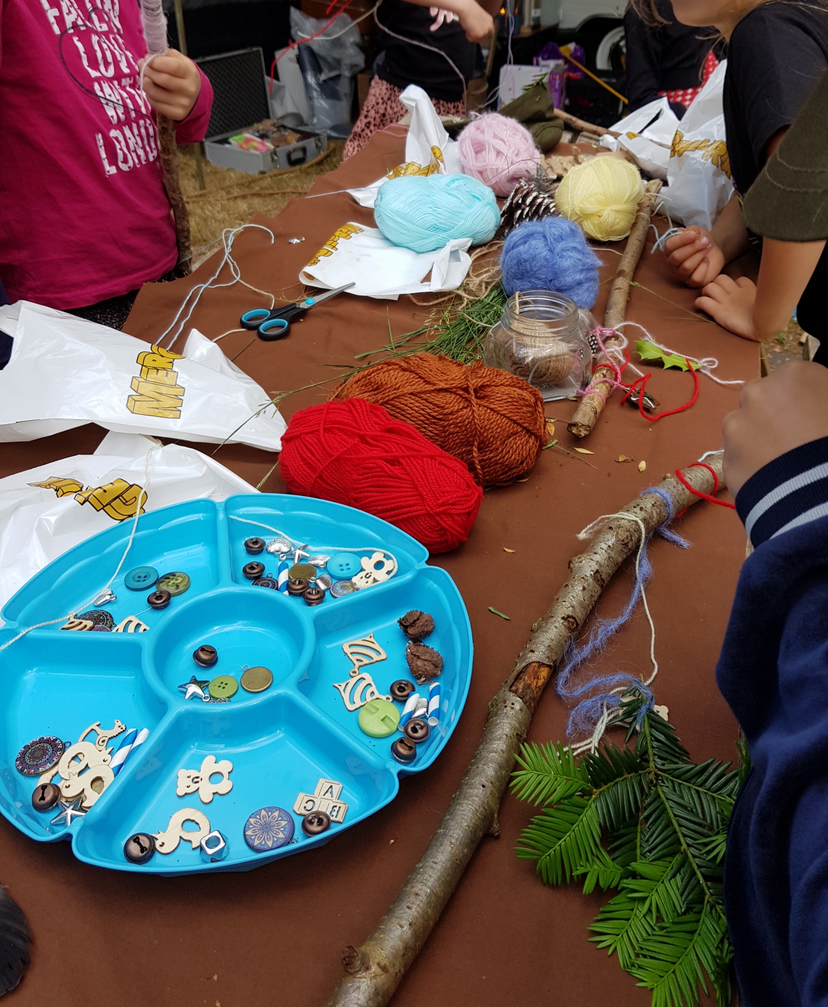 Knutselen met natuurlijke materialen