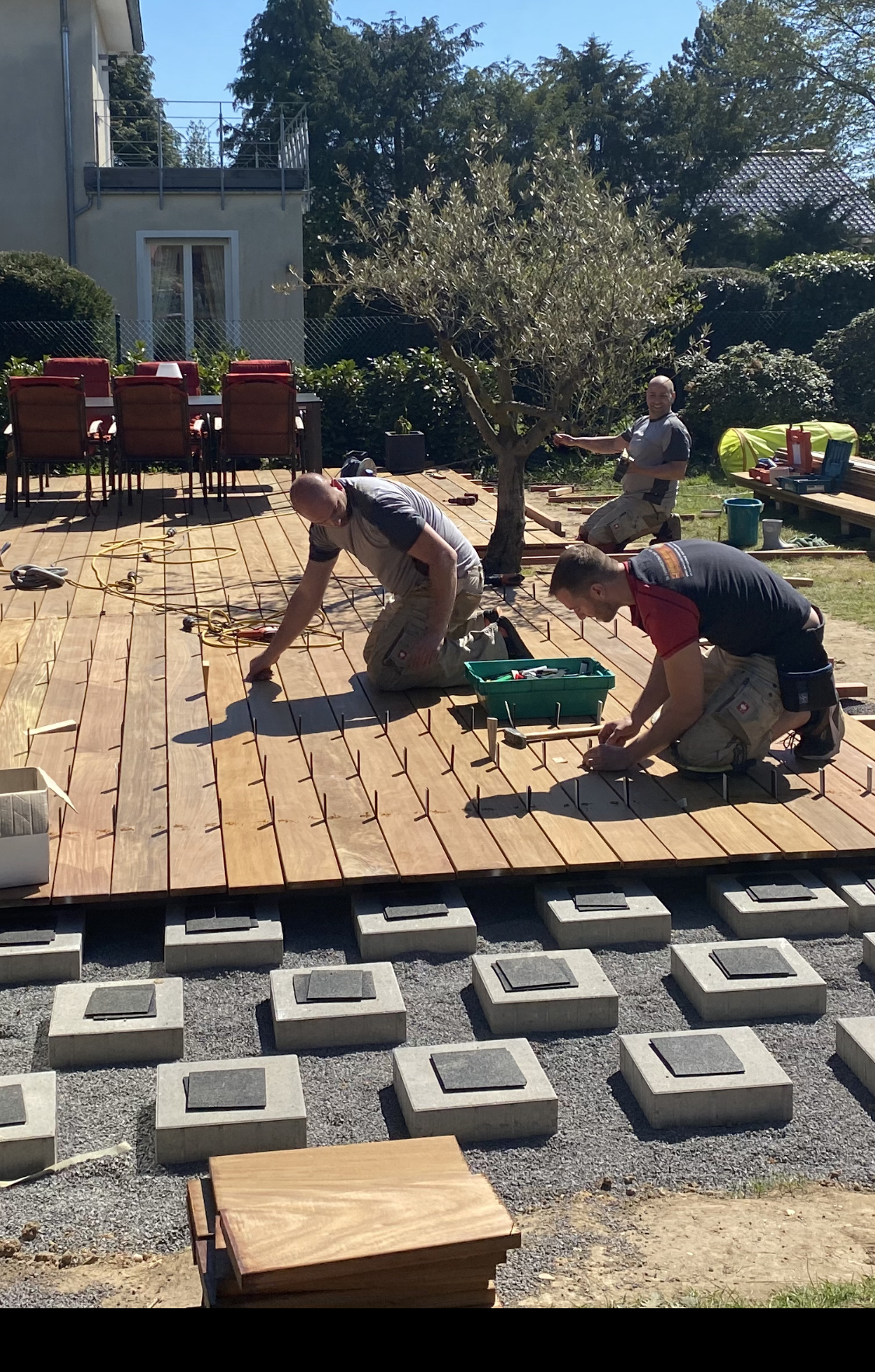 Konstruktionsholz Terrassendielen Verlegung Parkett Weber