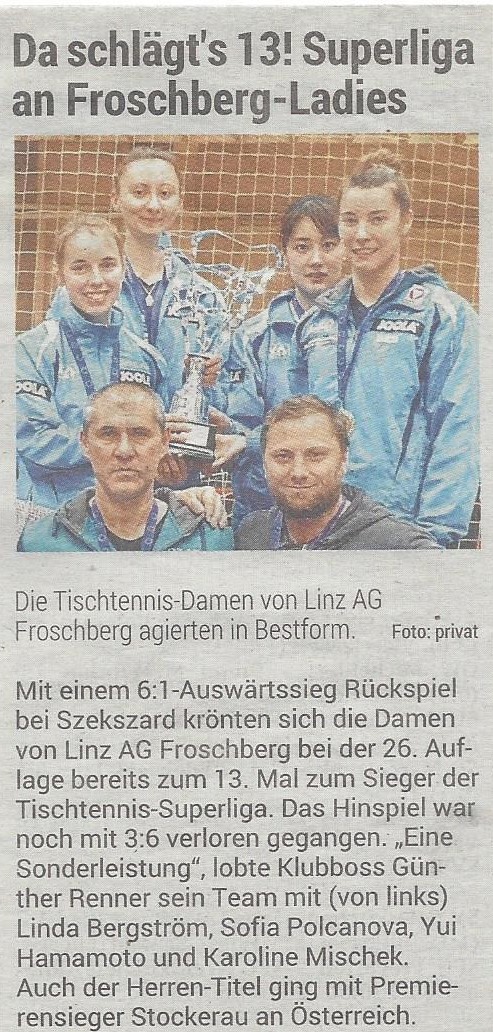 2.05.2019 Volksblatt